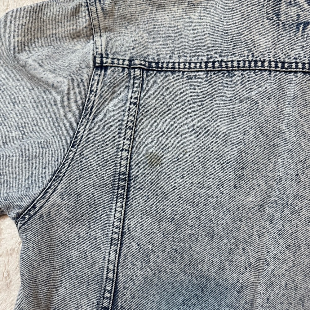 Vintage 90’s Acid-Wash Denim Trucker Jacket | Expressions Size Small indie - Picture 6 of 6